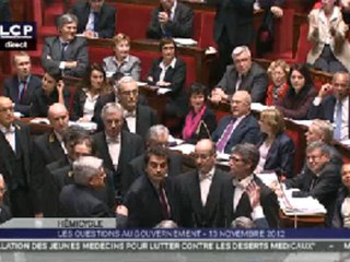 Les Questions au Gouvernement : Séance du mardi 13 novembre 2012