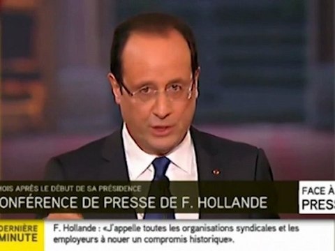 Hollande : Moi Président, je suis...