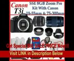 [FOR SALE] Canon EOS Rebel T3i Digital 18 MP CMOS SLR Cameras (600D) with Canon EF-S 18-55mm f/3.5-5.6 IS Lens & Canon EF 75-300mm f/4-5.6 III Telephoto Zoom Lens + SSE Premium SLR Lens Accessory Package