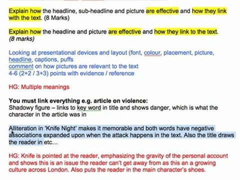 GCSE Language Exam: Understanding Question 2. AQA English Revision.