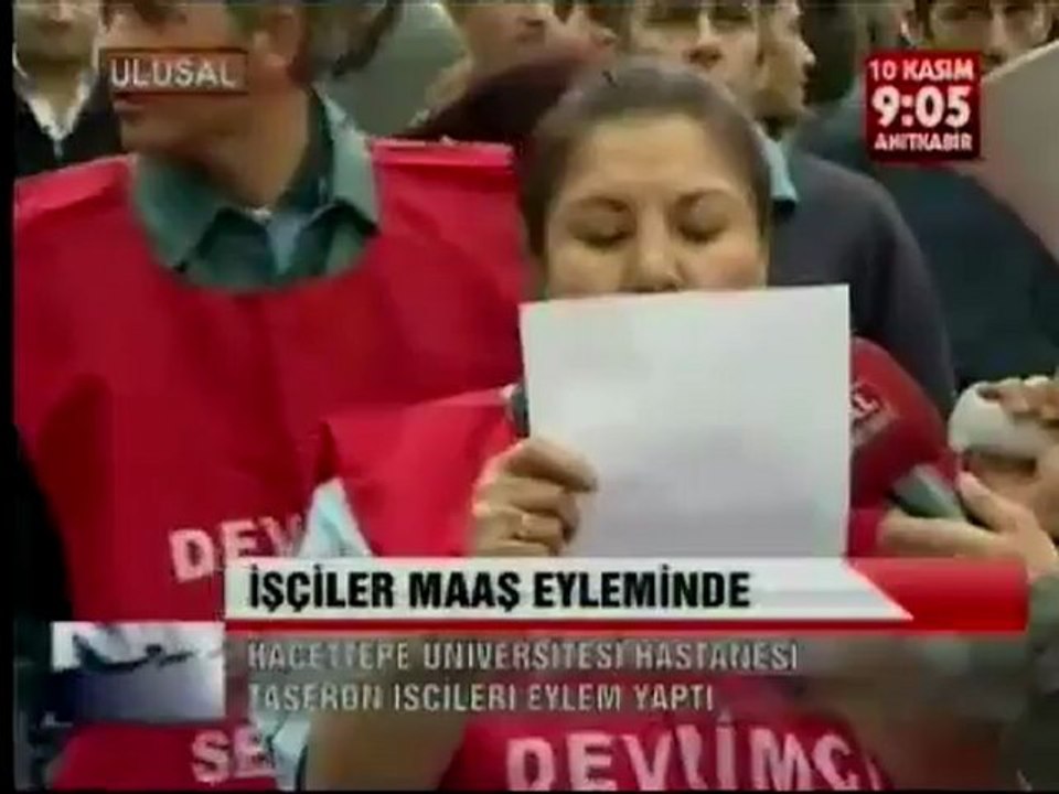 Hacettepe'de yatmayan ücretler eylemle yattı