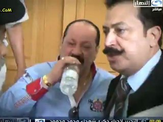 لحظة سب نخنوخ الدين لـ محمد البلتاجى داخل المحكمة وانفعاله الشديد