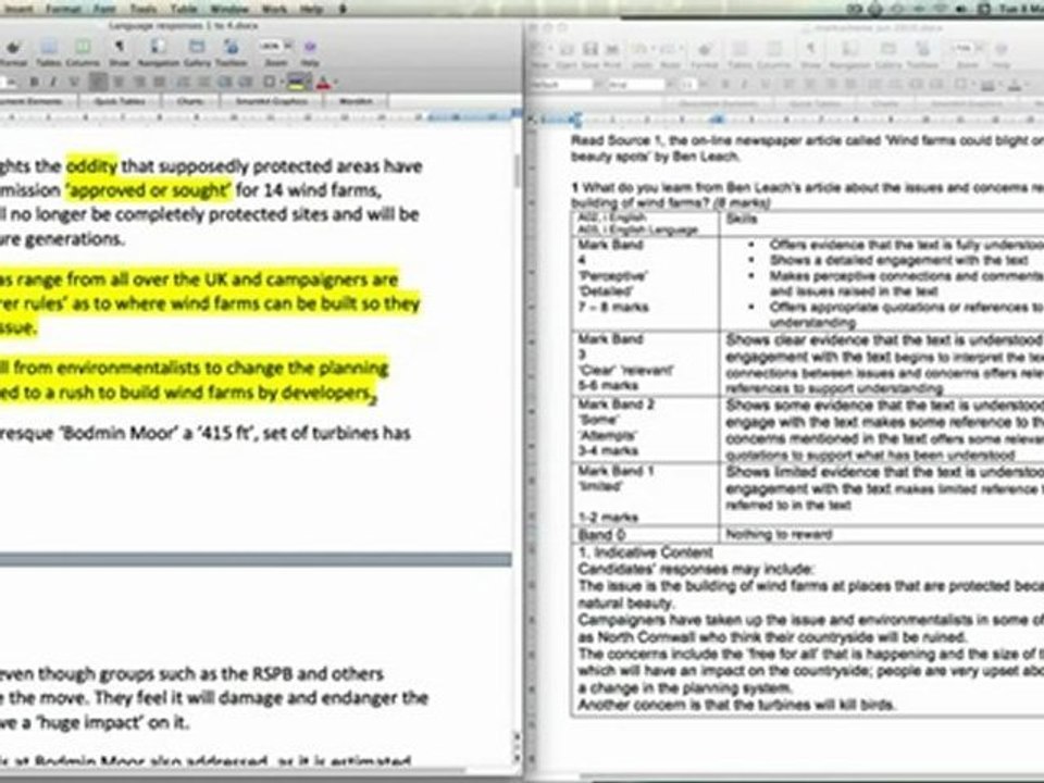 GCSE English Language: Examiner's Comments - Question 1 - Unit 1 (AQA English Revision)
