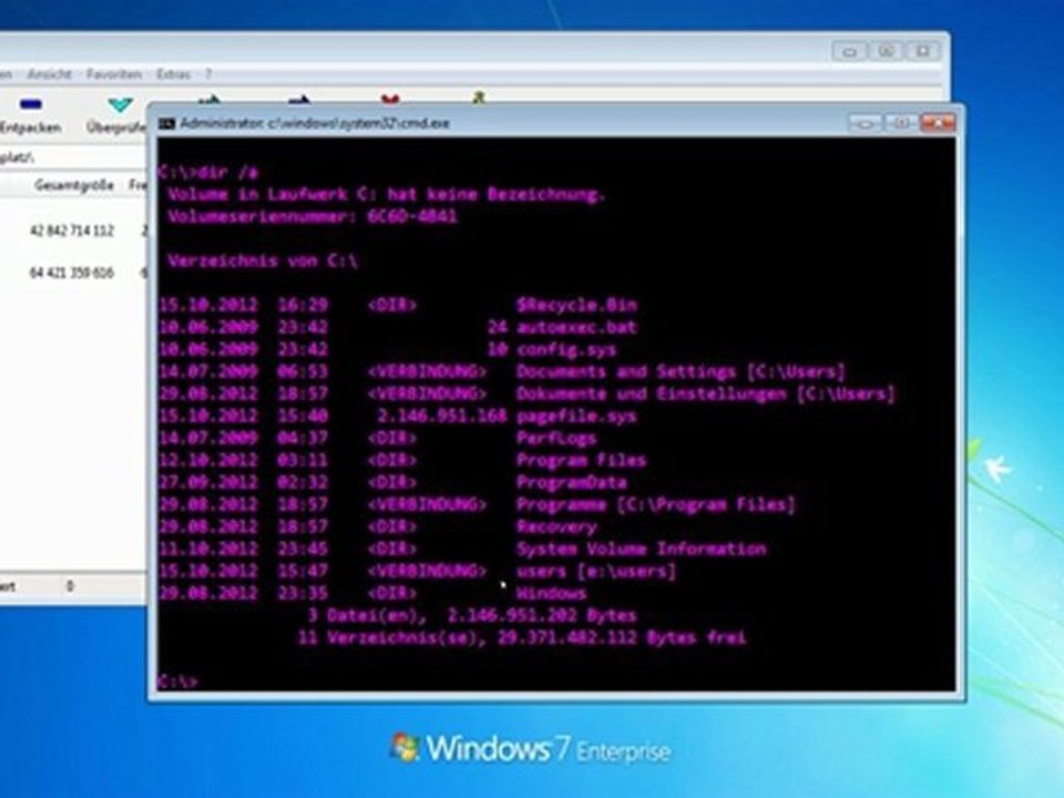 Windows 7: Benutzerverzeichnis verschieben