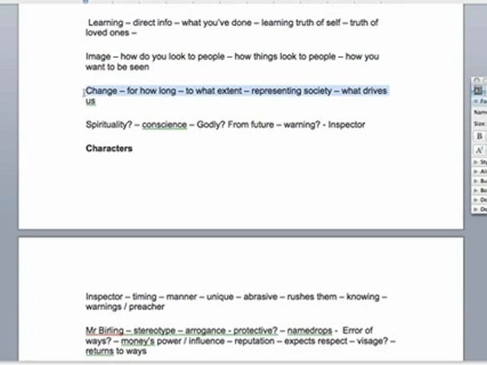 GCSE English Literature: An Inspector Calls - Themes (Essay Notes 2/4)