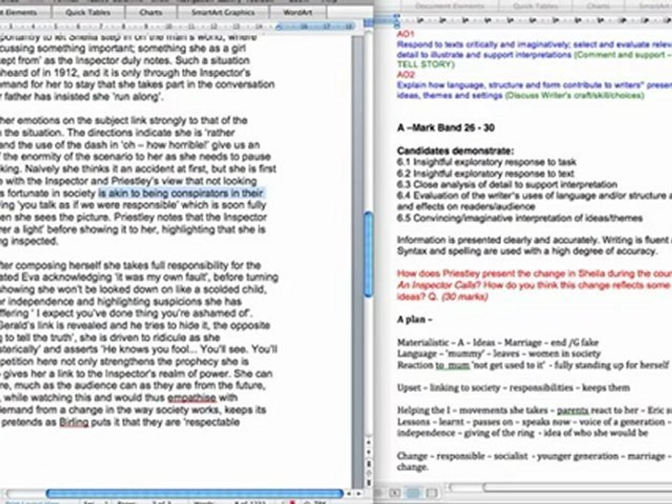 GCSE English Literature: An Inspector Calls - A Grade Answer (AQA Modern Texts Section A)