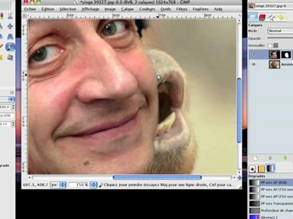 Mettre son visage sur une autre photo avec Gimp (partie 2)