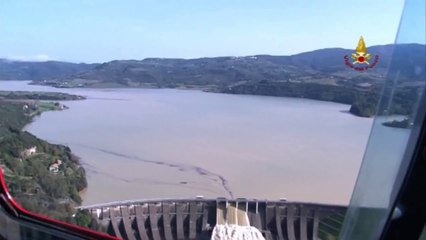 Umbria - Alluvione 19 - Maltempo visto dall'elicotero (13.11.12)