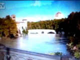 Tevere esonda a Roma - Piena del Tevere a Roma