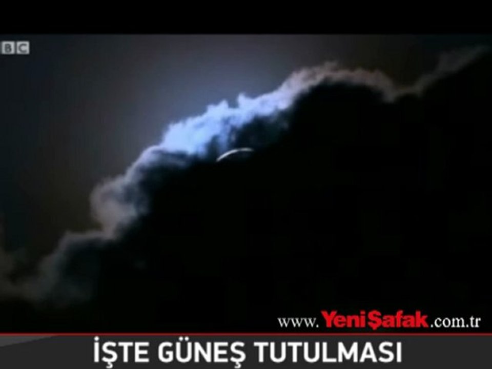 Güneş tutulması böyle görüntülendi