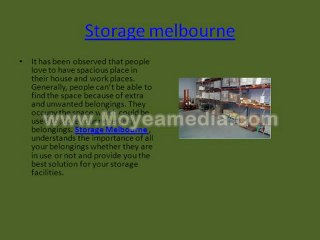 Start your own storage business in Melbourne