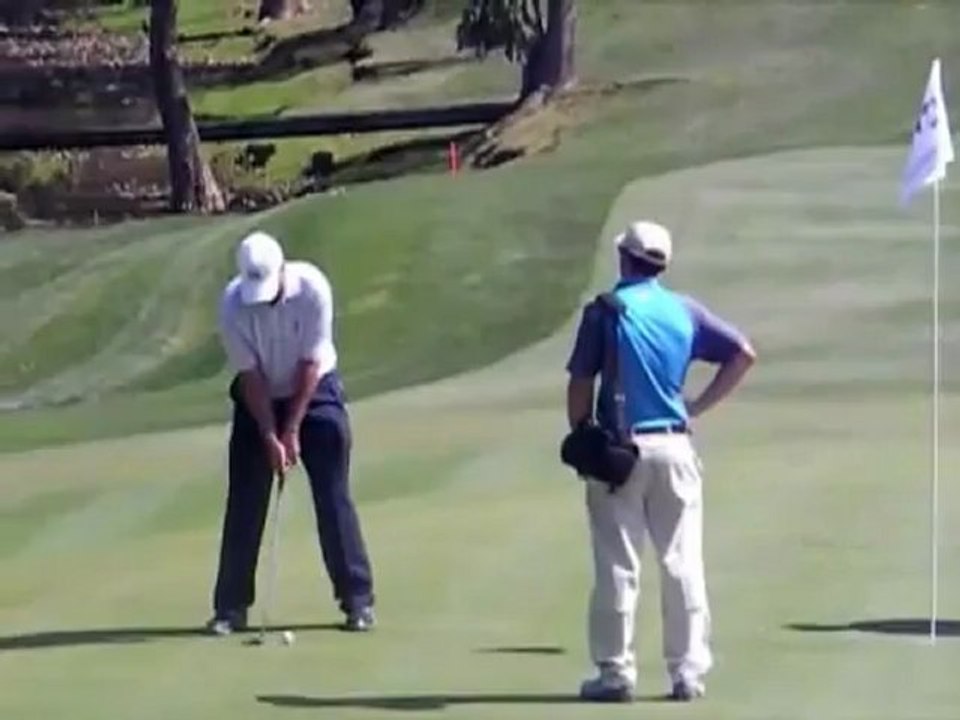 Anthony Kim practicing at the 2008 Ryder Cup