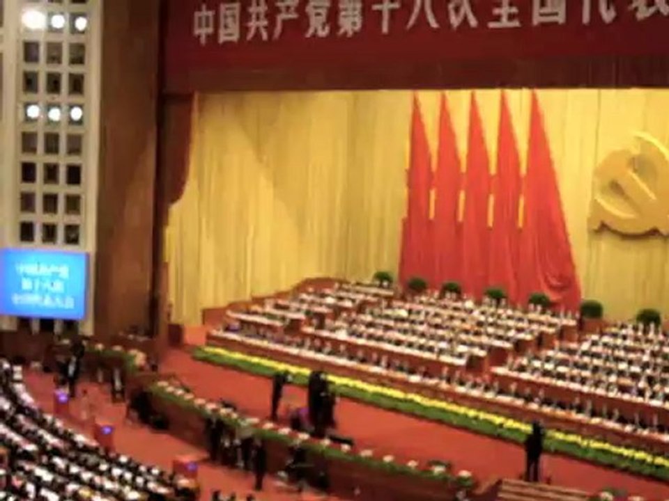 Chine : vote de motion au 18e Congrès du PCC