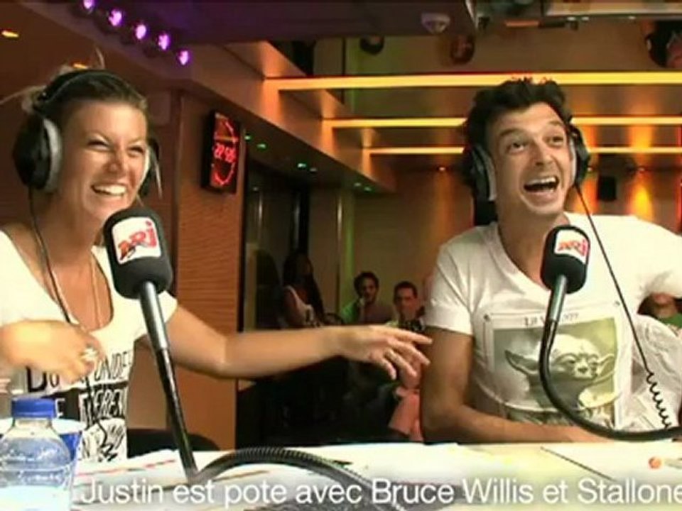 Justin est pote avec Bruce Willis et Stallone - C'Cauet sur NRJ