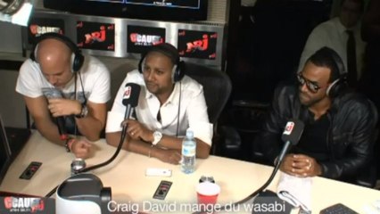 Craig David mange du wasabi - C'Cauet sur NRJ