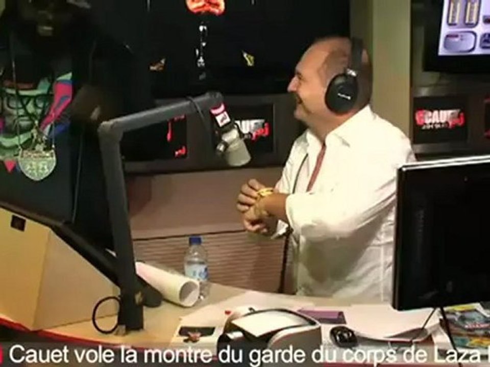 Cauet vole la montre du garde du corps de Laza Morgan - C'Cauet sut NRJ