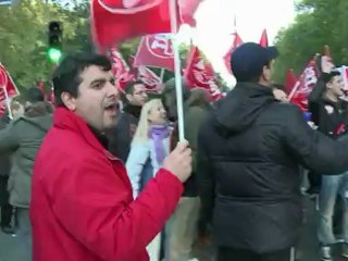 Espanha e Portugal fazem greve geral