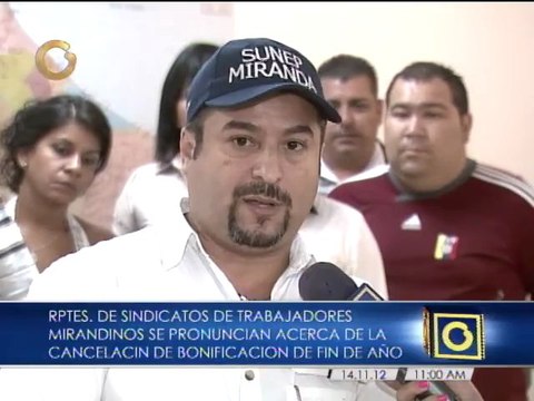 Sindicato de trabajadores mirandinos exigirán al gobierno nacional el pago completo de sus aguinaldos