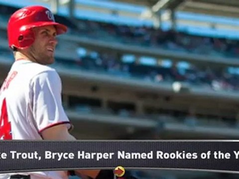 Bryce Harper, Mike Trout Top MLB Rookies