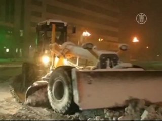 Северо-восток Китая засыпает снегом