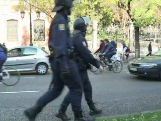 Incidentes durante huelga en España