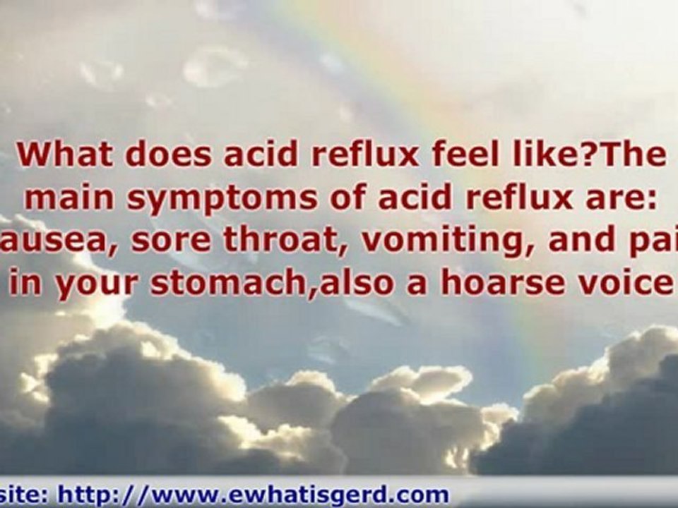 What Does Acid Reflux Feel Like
