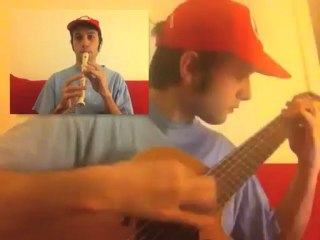 Super Mario Galaxy : Jardins venteux en auto-duo (flûte+guitare)