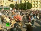 Exclusive dramatic video: Riders on horses, camels charge into crowd in Egypt