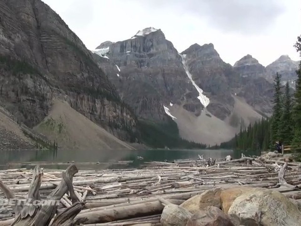 Motorcycle ride. Banff National Park, Moraine Lake, Canada VRIDETVcom