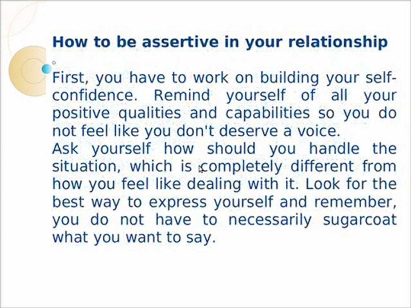 ⁣Importance Of Assertiveness In Relationships