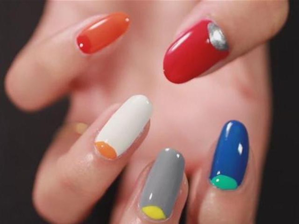 How to Paint Half Moon Nails