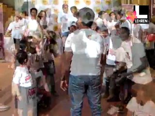 Abhishek Aishwarya At Magic Bus