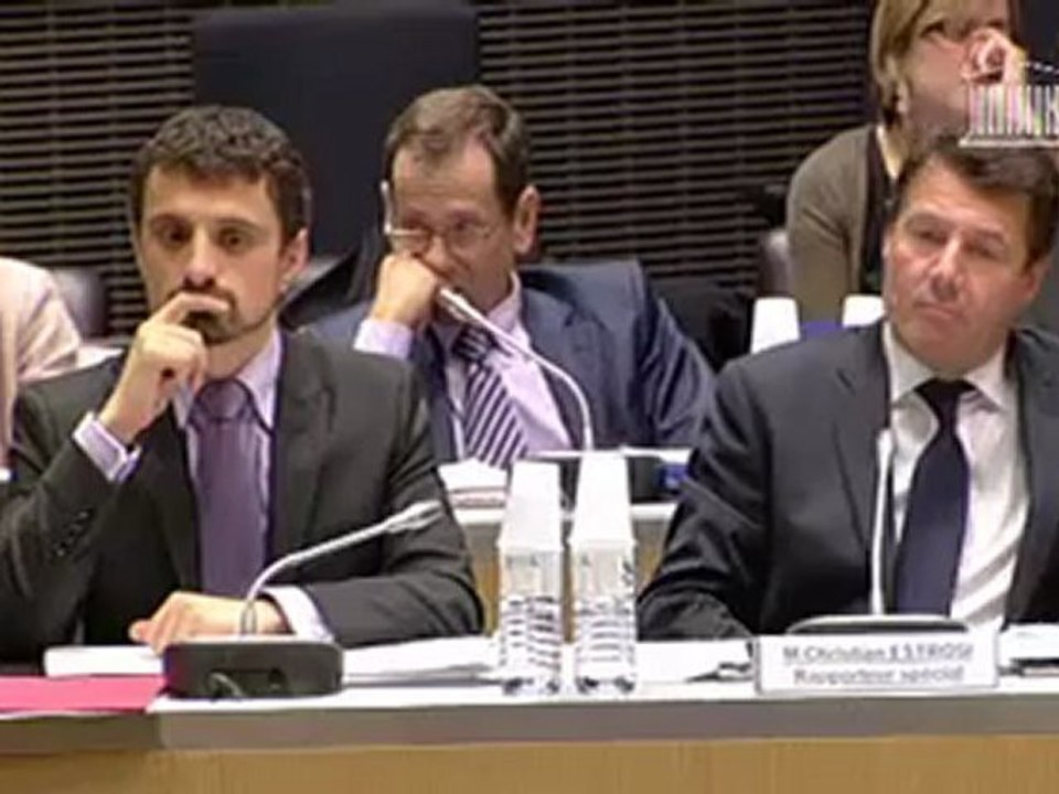 Intervention en commission de Dominique TIAN - 6 novembre 2012