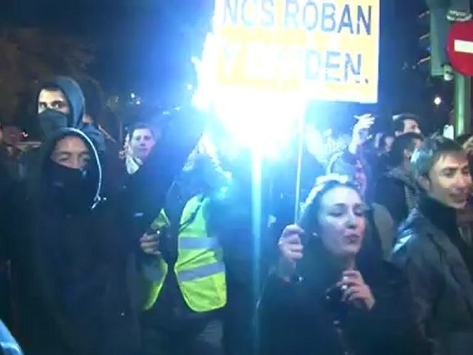 Disparos en protesta madrileña