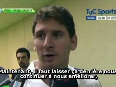 La déception de Messi après le non-match de l'Argentine !