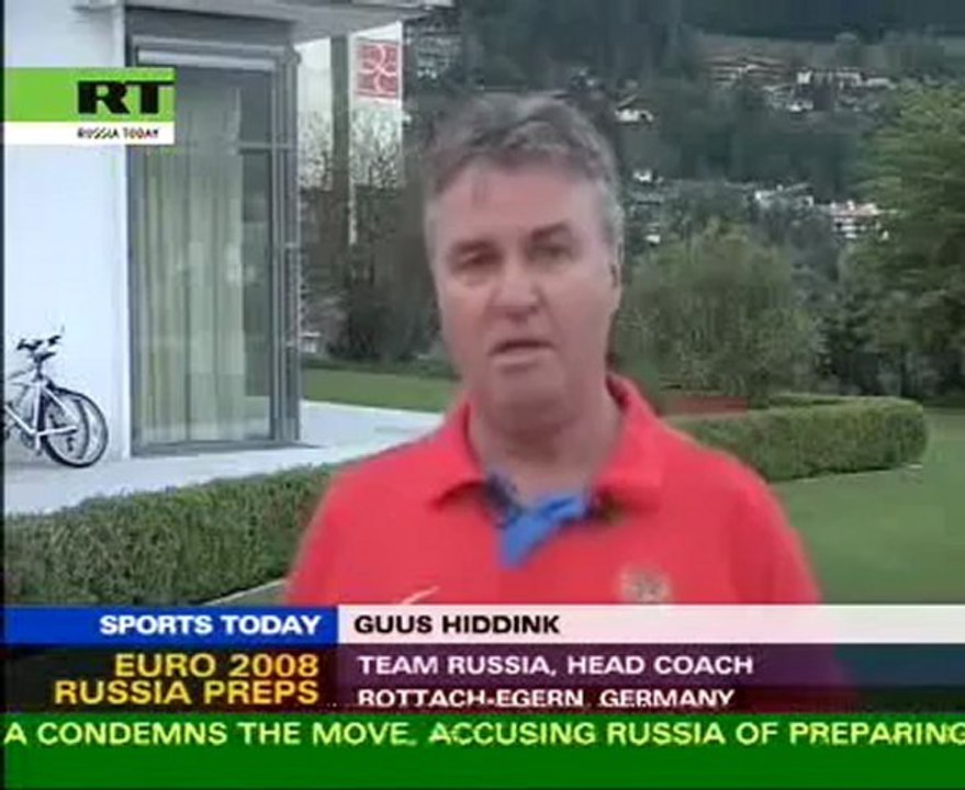 The coach of Russian football team Guus Hiddink speaks out