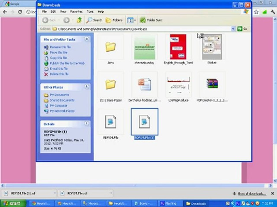 Herustics Based Query Processing Of Large RDF Graphs Using Cloud Computing