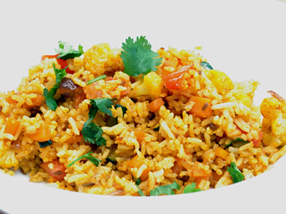 Recette indienne Fried rice (riz frit)