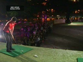 Un sorprendente Javier Colomo lidera el Abierto de golf de Hong Kong