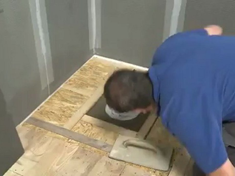 Douche à l'italienne sur un plancher bois, la solution !