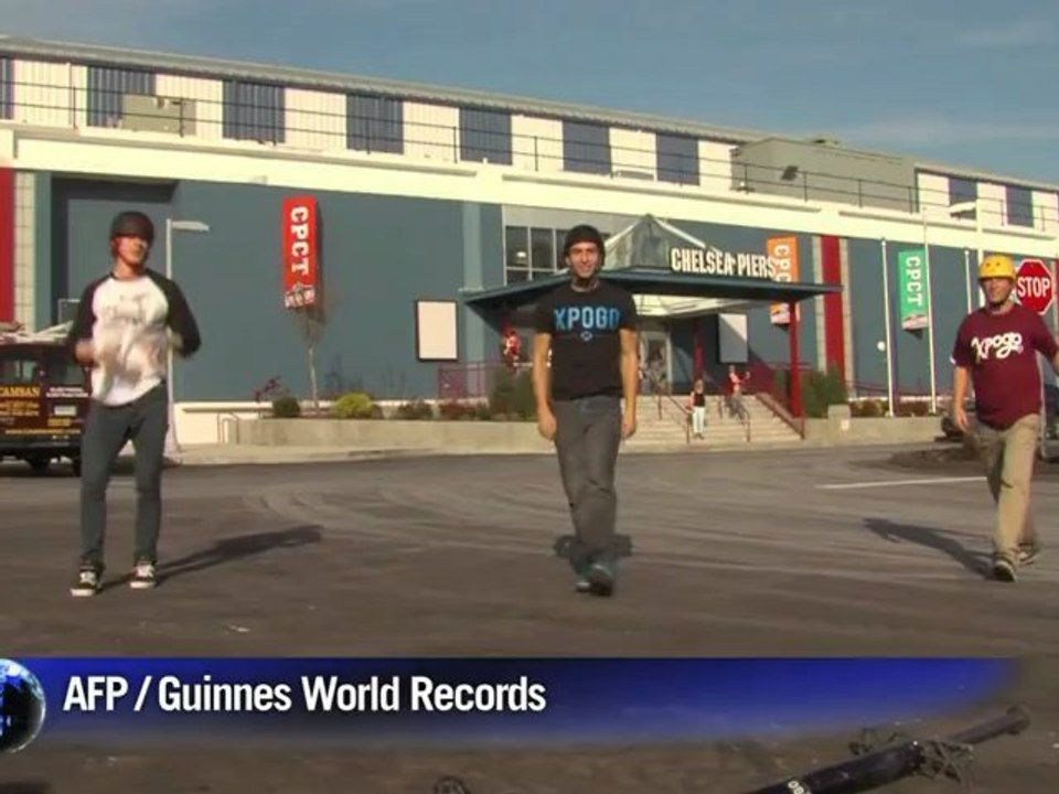 Record du monde de saut périlleux avec bâton sauteur