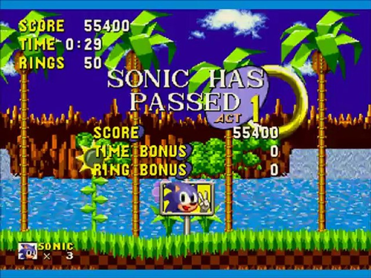 Sonic The Hedgehog Green Hill Zone Act 1 En 29 Video Dailymotion