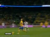 But ciseau retourné de 30 metres de Zlatan ibrahimovic suede angleterre 4 / 2
