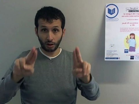 [ 29 novembre 2012 à 19h ] Paris - Chaptal (75) : Conférence-débat la langue des signes est-elle internationale ?