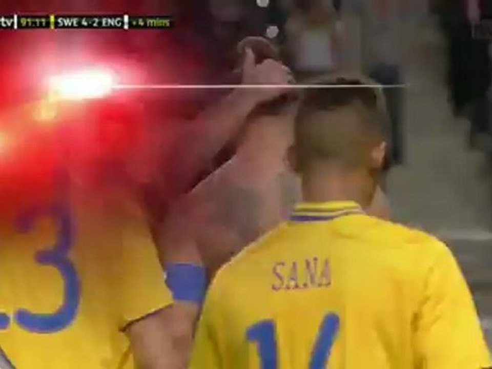 sweden - england 4-2 friendly highlights goals zlatan ibrahimovic amazing goal