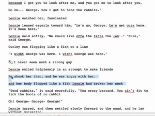 Lennie - Essential Quotations 4-5