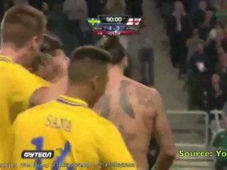 But magnifique lors de Suède - Angleterre de Zlatan Ibrahimovic