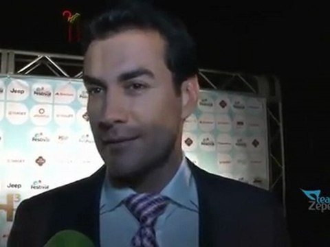 David Zepeda @davidzepeda1 entrevista H3 All Acess Festival People 2012