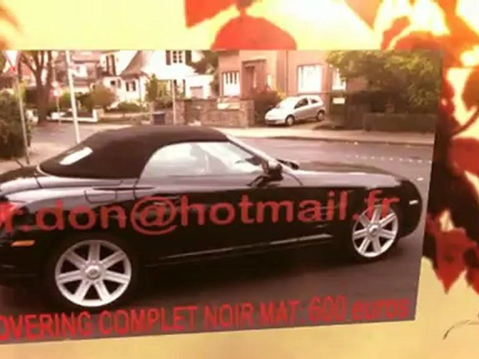 Chrysler Crossfire, Chrysler Crossfire, Essai video Chrysler Crossfire, covering Chrysler Crossfire , Chrysler Crossfire noir mat