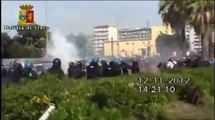 Napoli - Scontri tra manifestanti e Polizia in Viale Augusto (14.11.12)